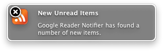 Google Reader on Growl